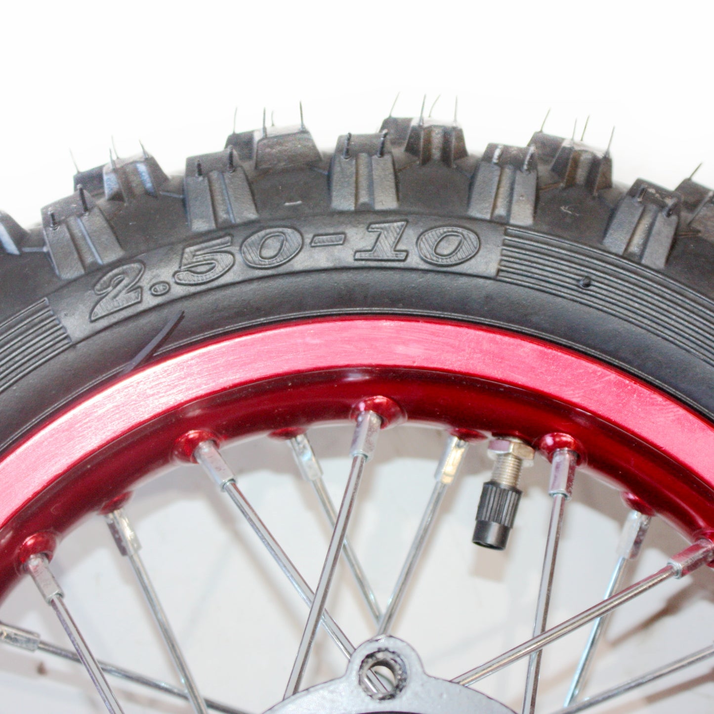 RED 15mm 2.50 - 10 10&quot; Inch Rear Back Wheel Rim Tyre Tire PIT PRO Dirt Bike