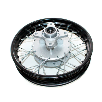 BLACK 2.50 - 10 1.4X 10 10&quot; Inch Back Drum Brake Hub Wheel Rim PIT PRO Dirt Bike