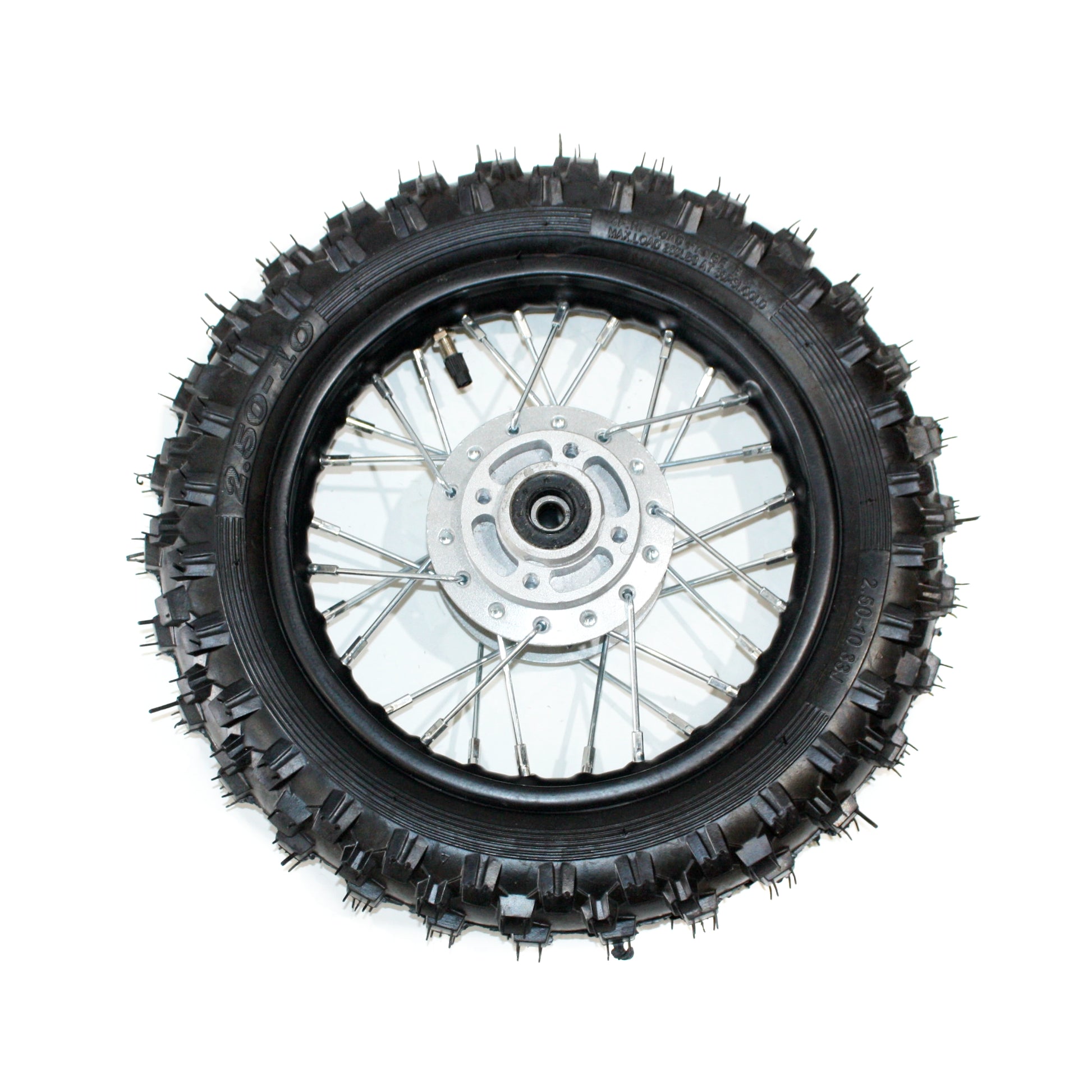 2.50- 10 10&quot; Inch Front Disc Brake Wheel Rim + Tyre Tire PIT PRO Trail Dirt Bike