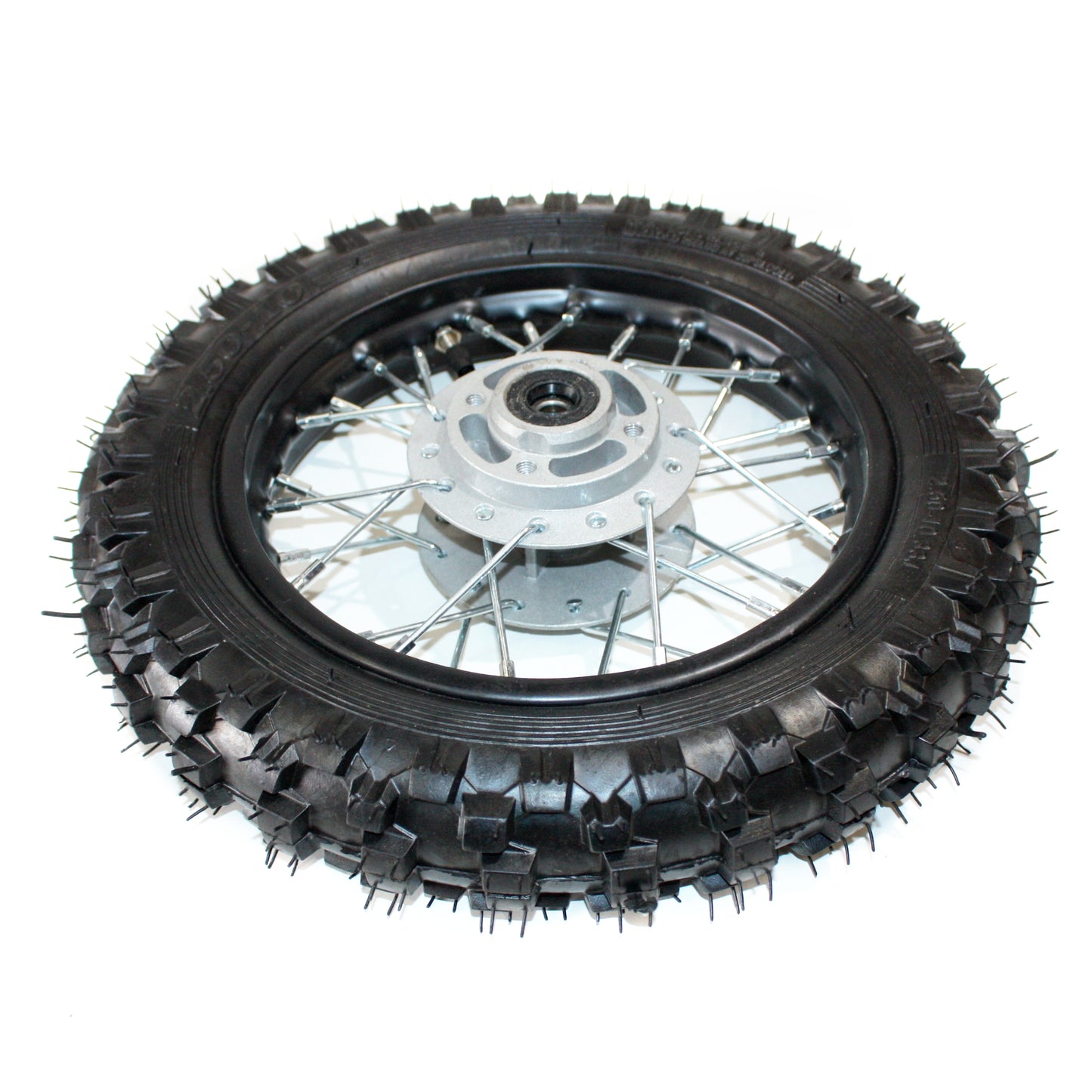 2.50- 10 10&quot; Inch Front Disc Brake Wheel Rim + Tyre Tire PIT PRO Trail Dirt Bike