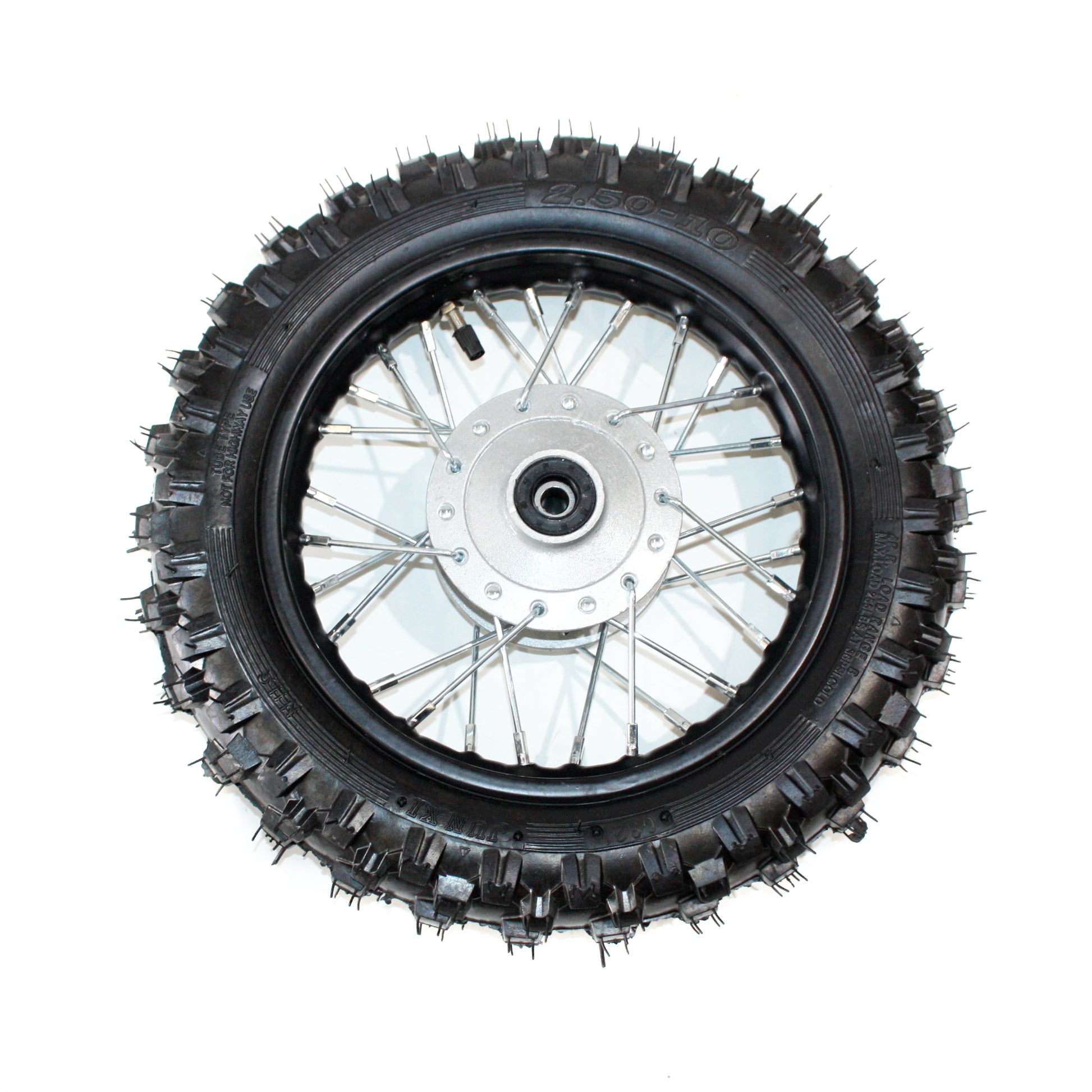 2.50- 10 10&quot; Inch Front Disc Brake Wheel Rim + Tyre Tire PIT PRO Trail Dirt Bike