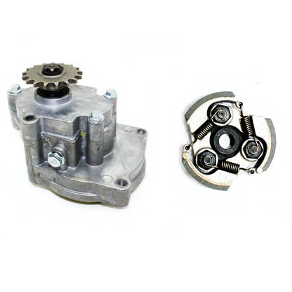 17T Clutch Drum Housing Gear Box + 3 Shoes Clutch 47 49cc Mini Pocket Quad Dirt Bike ATV