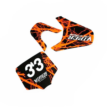 3M VPX33 VIPER Decal Graphic Sticker Kit KLX110 Style Fairing PIT PRO Dirt Bike