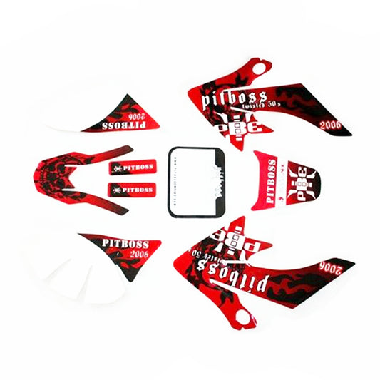 3M PITBOSS Decal Graphics Sticker Kit CRF50 Fairing Plastic PIT PRO Dirt Bike