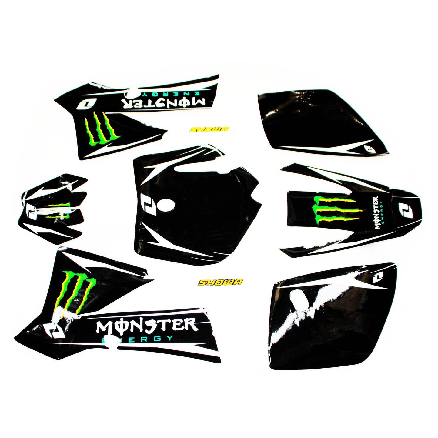 3M MONSTER Decals Graphics Sticker Kit KTM 50 Style Fairing PIT Trail Dirt Bike