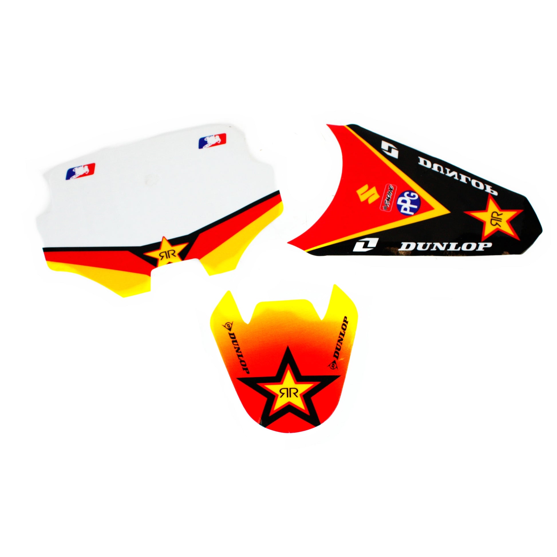 3M ROCKSTAR Decals Graphics Sticker Kit TTR110 Style Fairing PIT Trail Dirt Bike