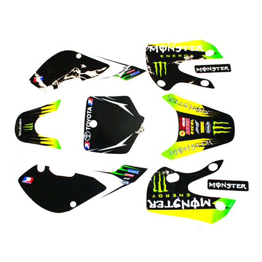 3M MONSTER Decals Graphic Stickers Kit KLX110 Style Fairing PIT PRO Dirt Bike