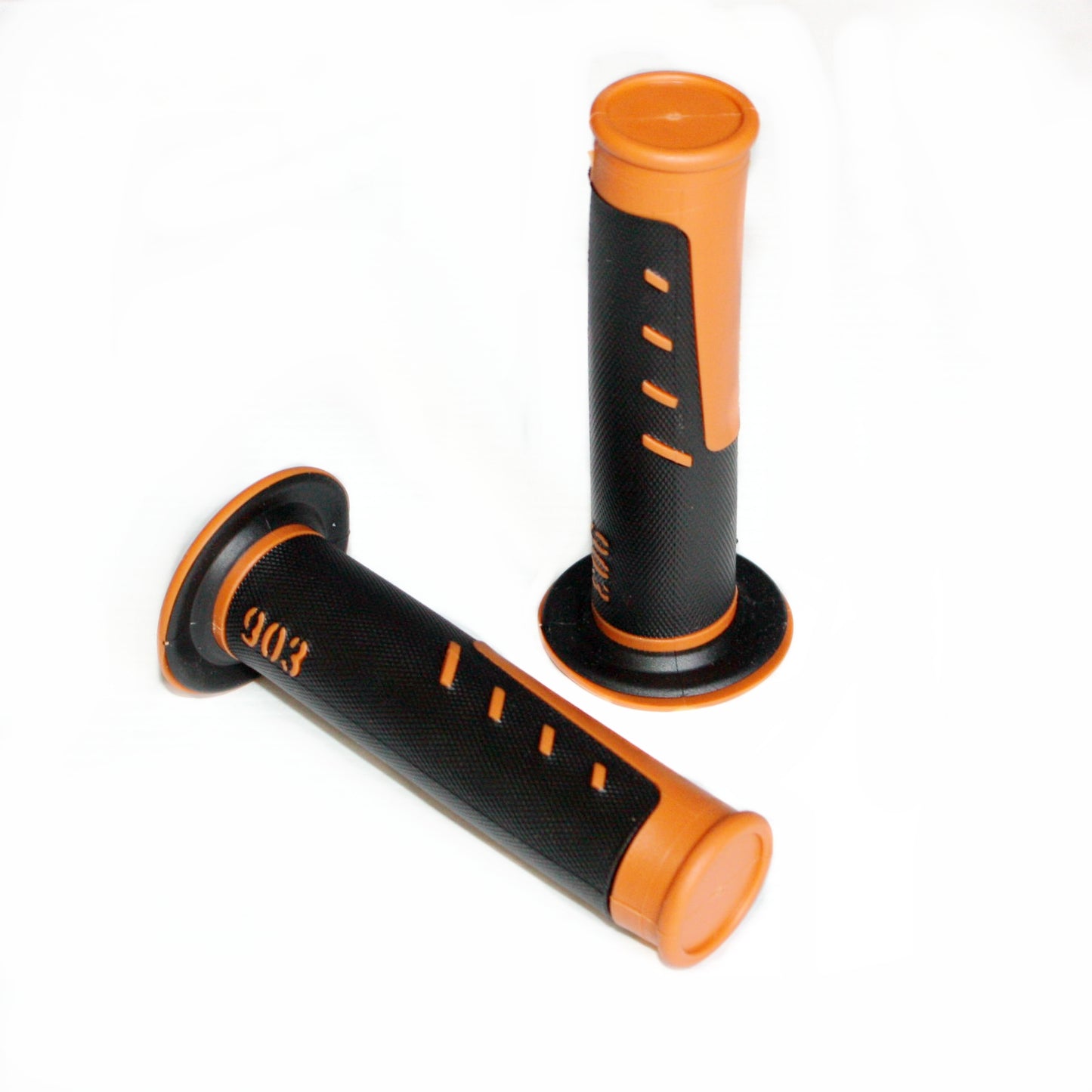 Orange SHARK 24mm 22mm Handle Bar Throttle Hand Grips PIT PRO Trail Dirt Bike