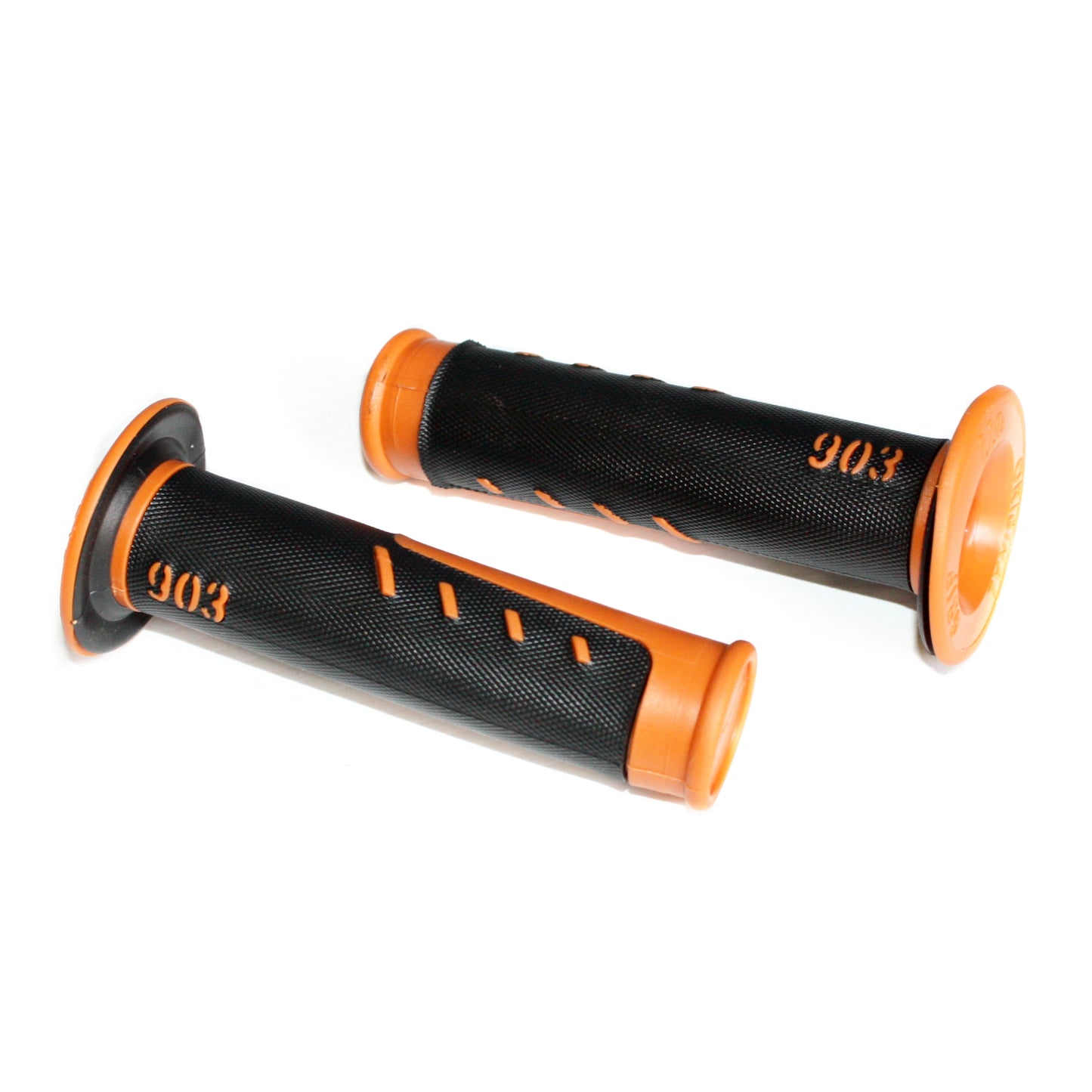 Orange SHARK 24mm 22mm Handle Bar Throttle Hand Grips PIT PRO Trail Dirt Bike