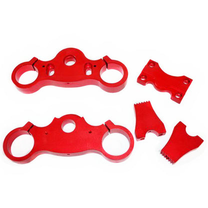 RED CNC 45mm 48mm Handle Bar Triple Trees Triple Clamps Riser PIT PRO DIRT BIKE