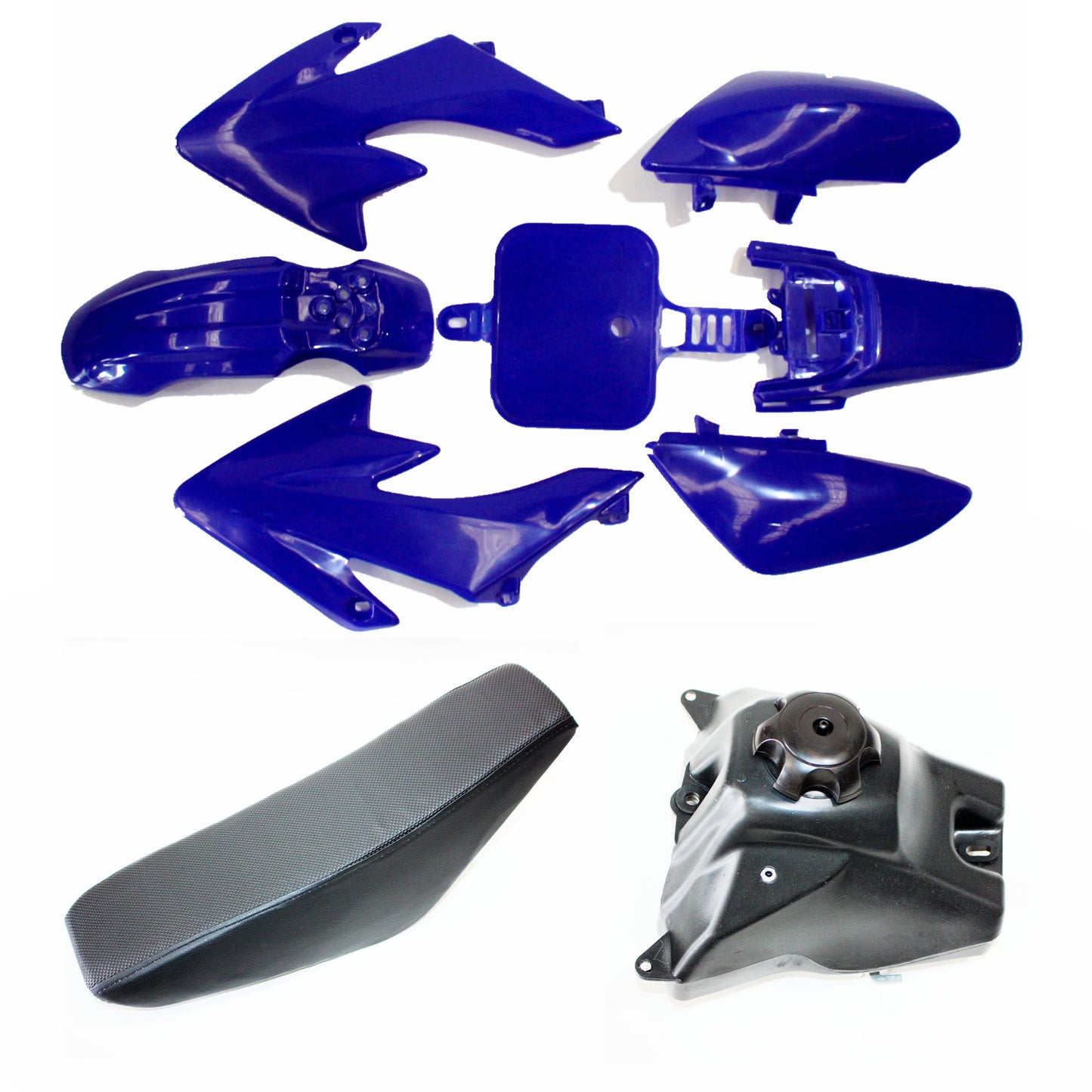 BLUE Fairing Fender Guard + Seat+ Fuel Tank CRF50 110cc 125cc PIT PRO Dirt Bike