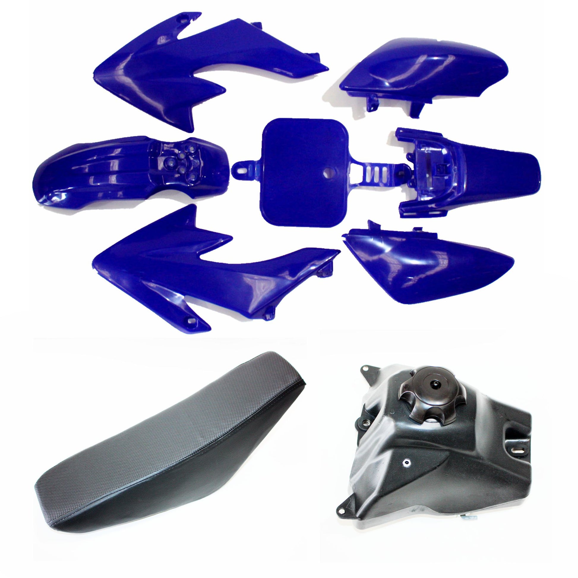 BLUE Fairing Fender Guard + Seat+ Fuel Tank CRF50 110cc 125cc PIT PRO Dirt Bike