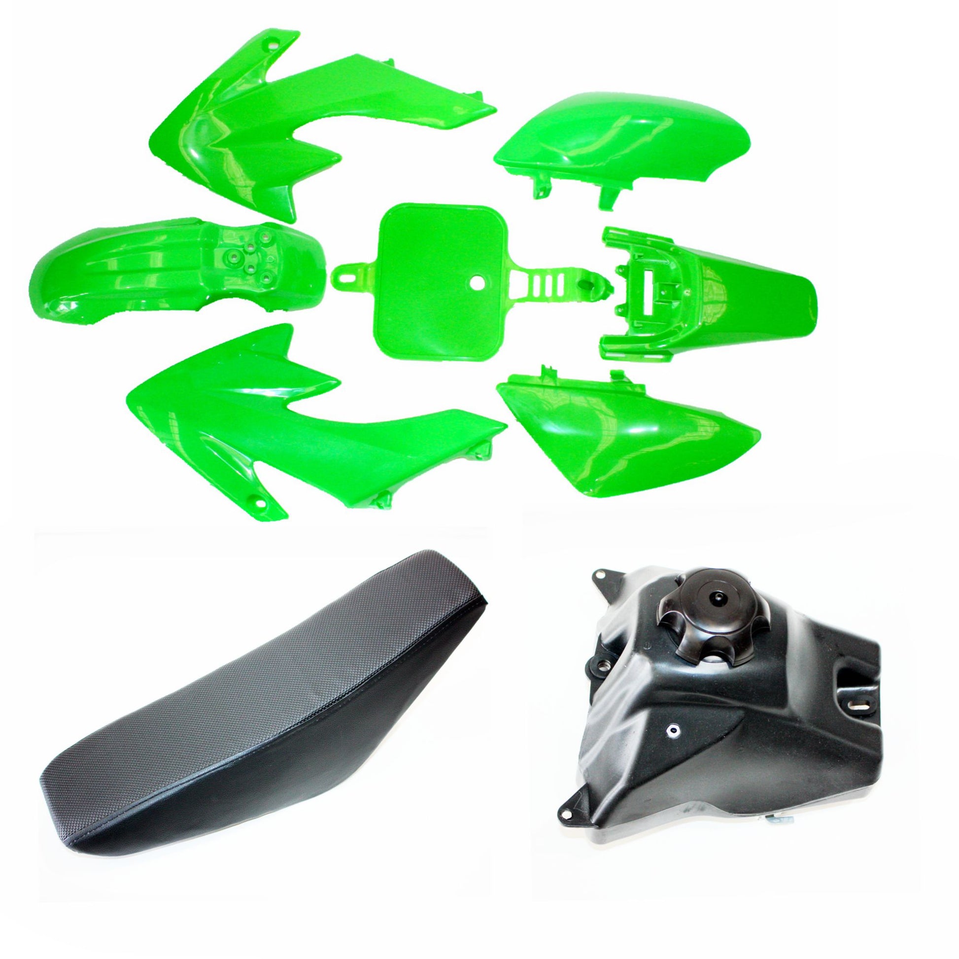 GREEN Fairing Fender Guard + Seat+ Fuel Tank CRF50 110cc 125cc PIT PRO Dirt Bike