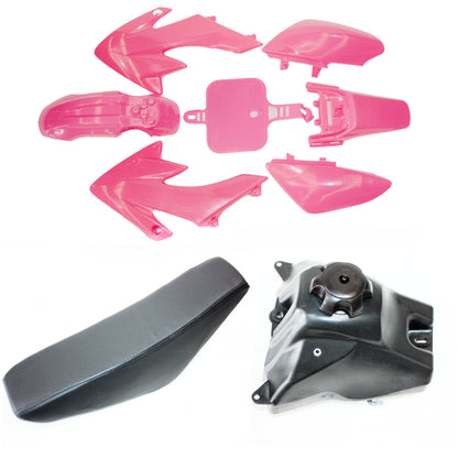 PINK Fairing Fender Guard + Seat+ Fuel Tank CRF50 110cc 125cc PIT PRO Dirt Bike