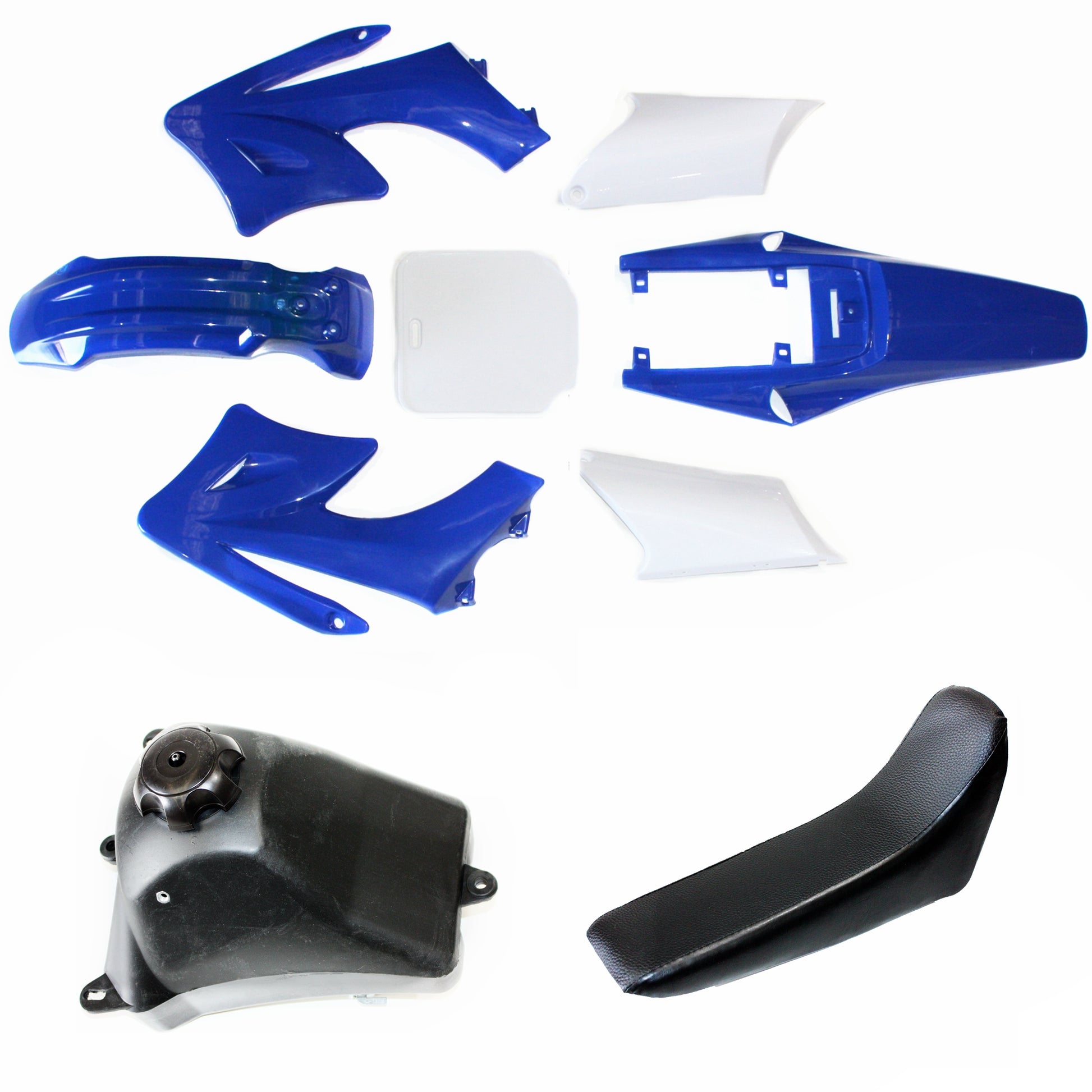 BLUE APOLLO ORION Fender Fairing Kit + Seat +  Fuel Tank 125cc PIT PRO Dirt Bike