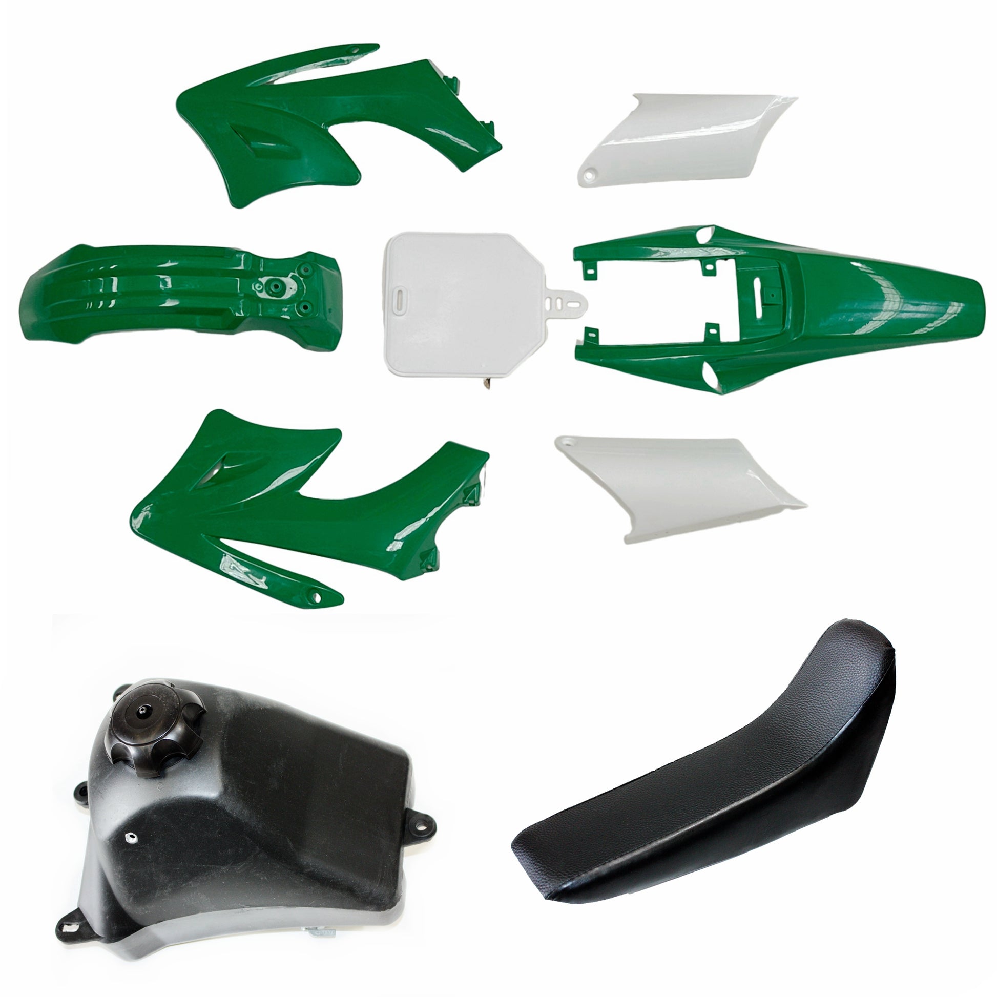 GREEN APOLLO ORION Fender Fairing Kit+ Seat +  Fuel Tank 125cc PIT PRO Dirt Bike