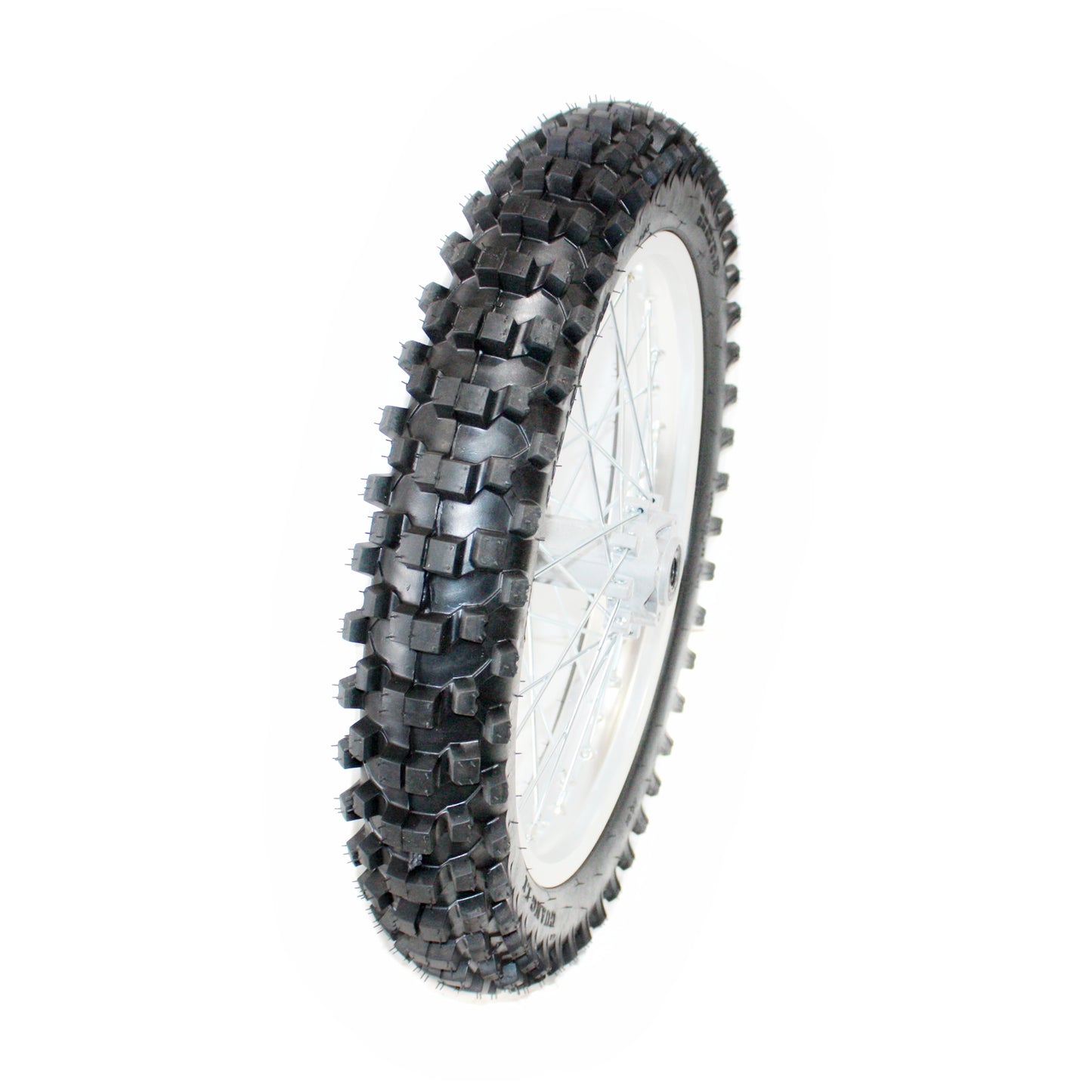 110/90 -18 18&quot; Inch Rear Back Wheel Rim (Sliver) Knobby Tyre Tire PIT PRO Trail Dirt Bike