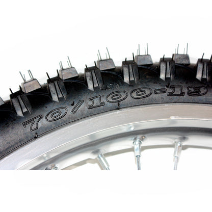 70/100 - 19 19&quot; Inch Front Wheel Rim Knobby Tyre Tire Trail Dirt Bike Motorcross