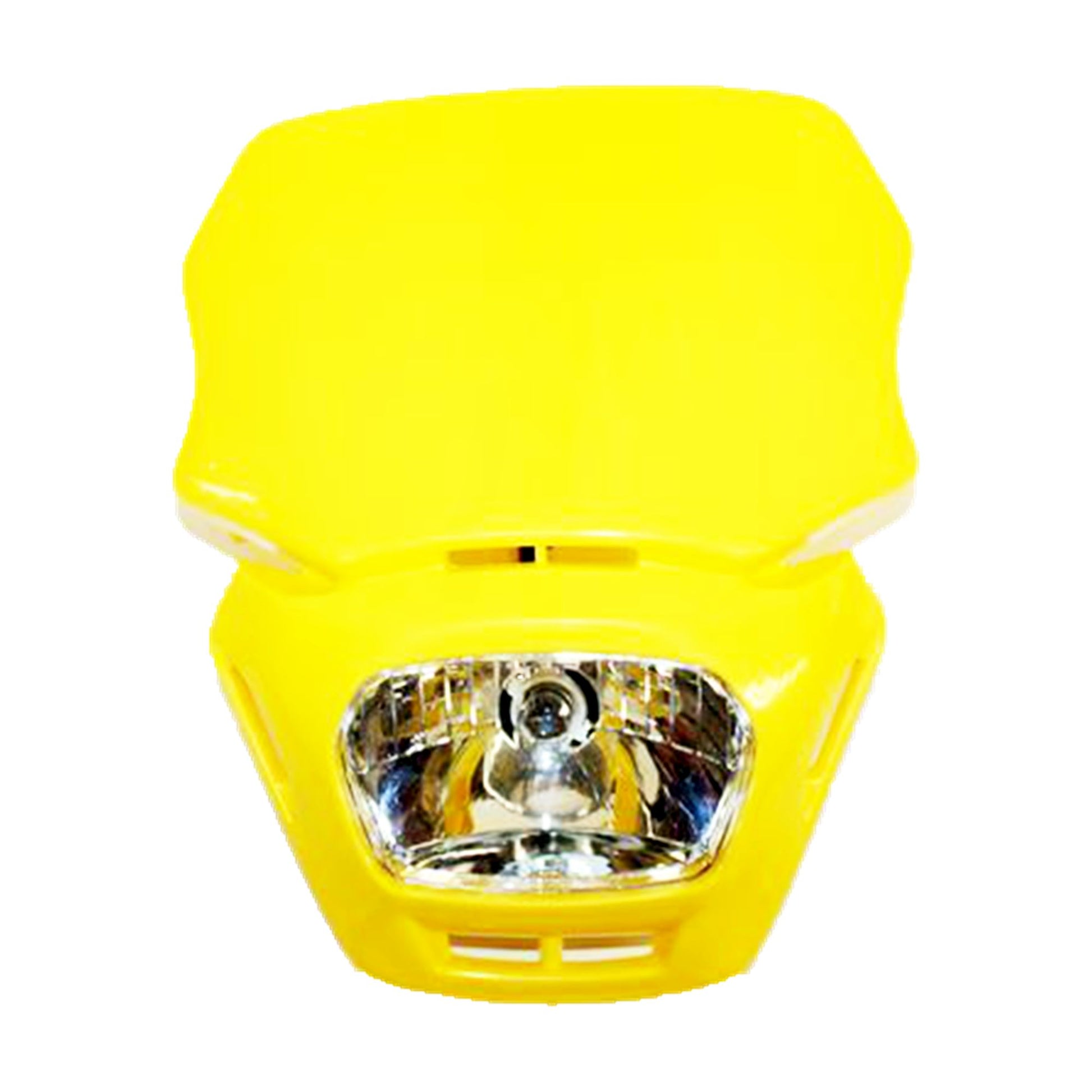 YELLOW Rec Reg Head Light Lamp + Strip PIT Trail Dirt Motrocycle Motorcross Bike