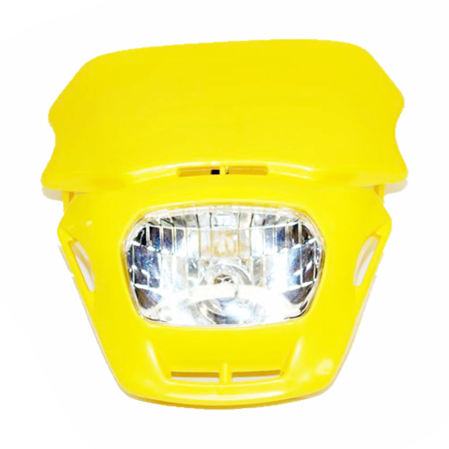 YELLOW Rec Reg Head Light Lamp + Strip PIT Trail Dirt Motrocycle Motorcross Bike