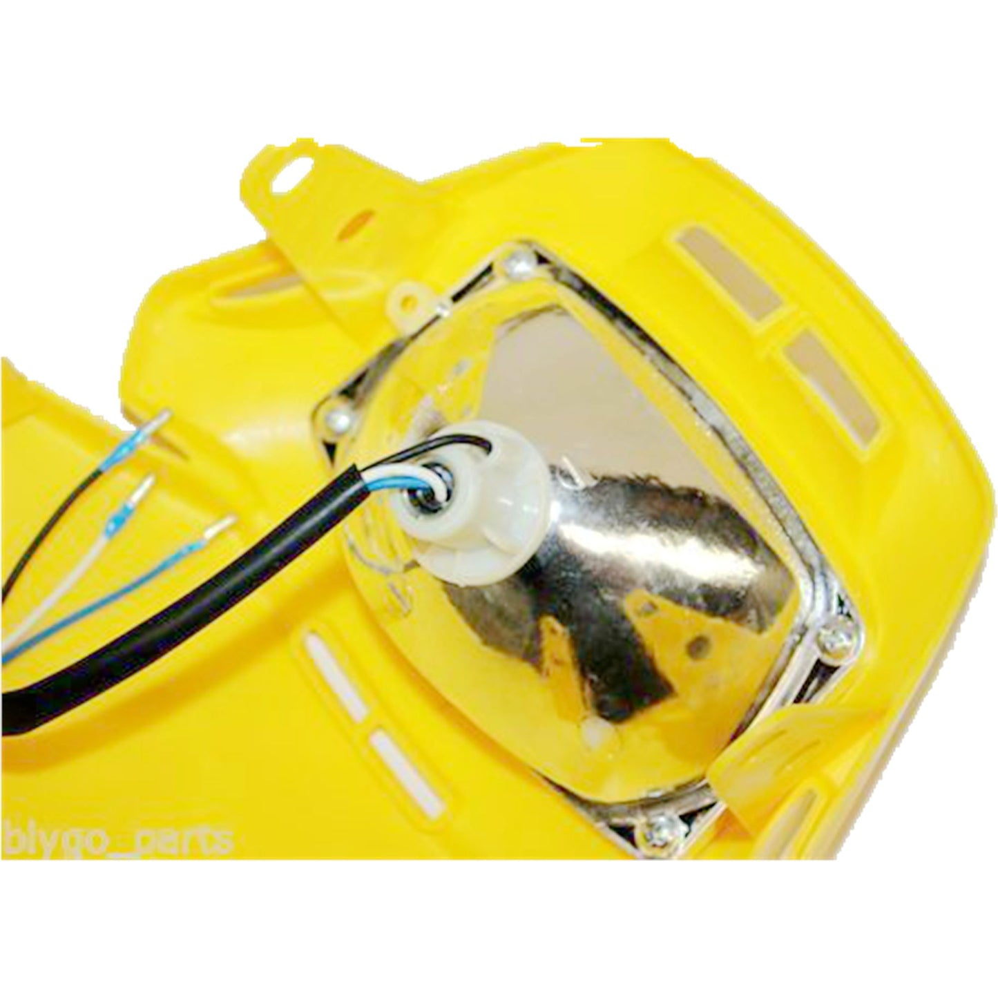 YELLOW Rec Reg Head Light Lamp + Strip PIT Trail Dirt Motrocycle Motorcross Bike