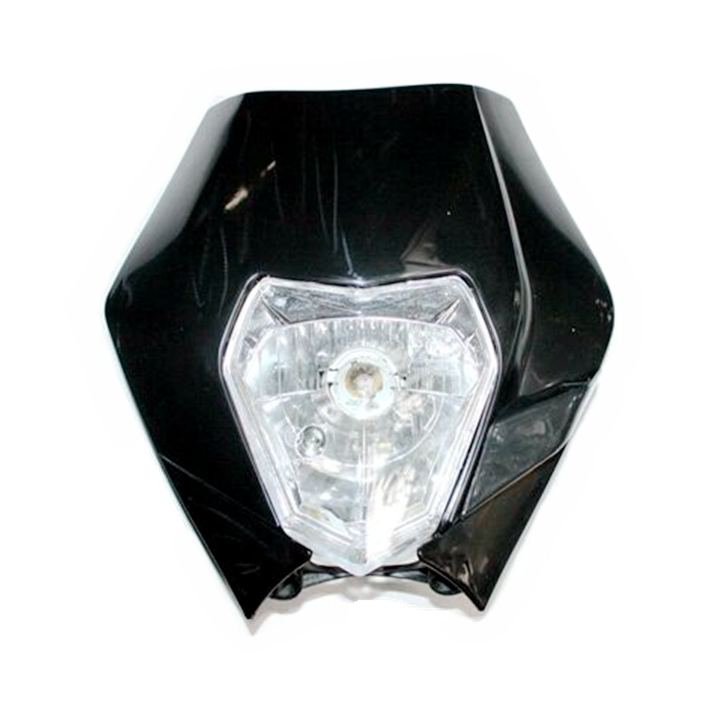 BLACK OLD KTM Style Rec Reg Head Light PIT Trail Dirt Motrocycle Motorcross Bike