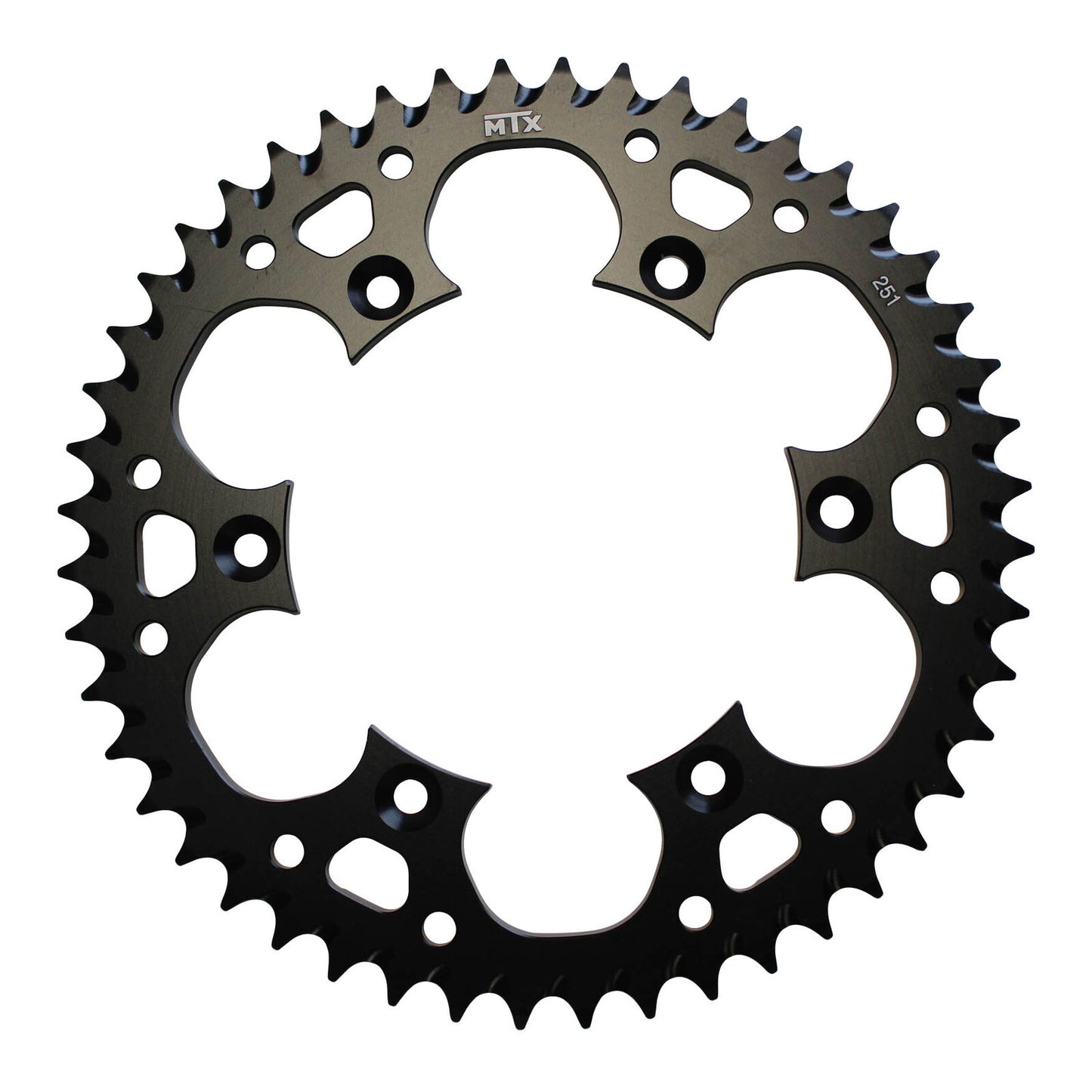 MTX 251 Zero Aluminium Rear Sprocket #520 - Black (50T) (11A-428-50BLK)