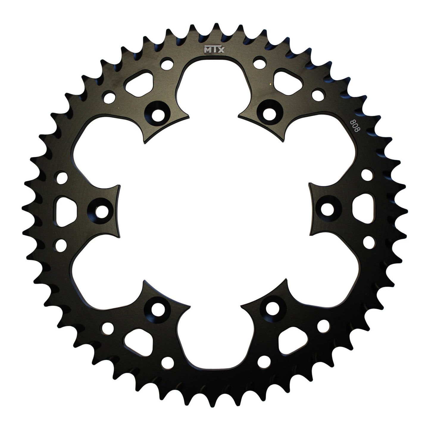 MTX 808 Zero Aluminium Rear Sprocket #520 - Black (49T) (11A-402-49BLK)