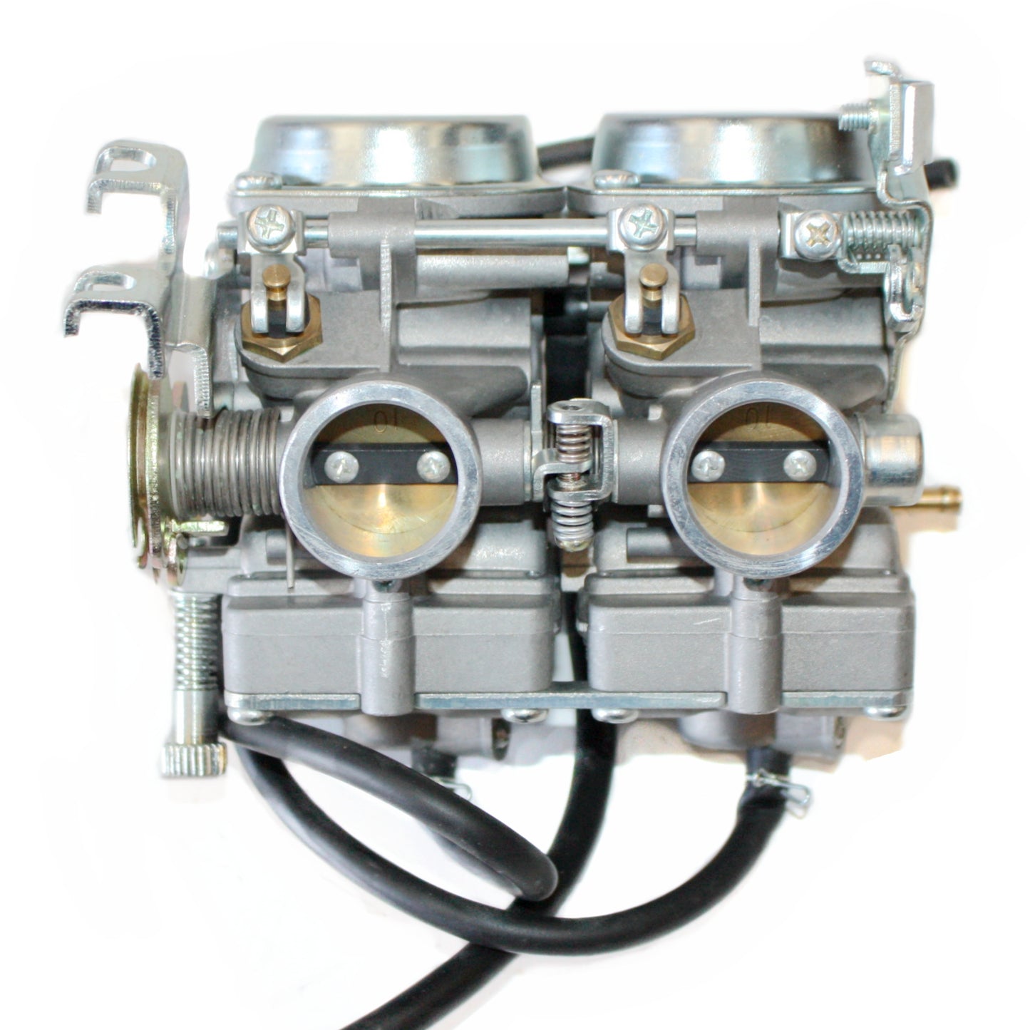 Double Twin Carb Carby Carburetor 250cc 300cc Farm Quad Dirt Bike ATV Dune Buggy