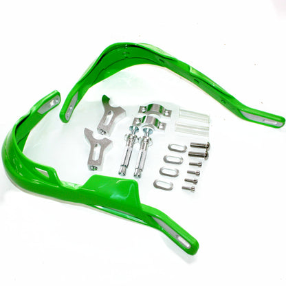 GREEN ALLOY Heavy Duty 22mm Handle Bar Hand Guard PIT PRO Trail Quad Dirt Bike