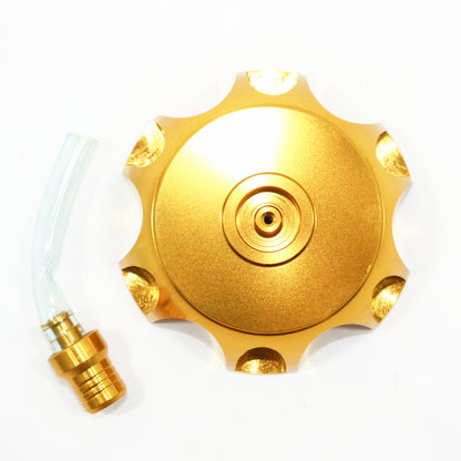 GOLD Alloy Gas Fuel Petrol Tank Cap + Breather 110cc 125cc PIT Trail Dirt Bike