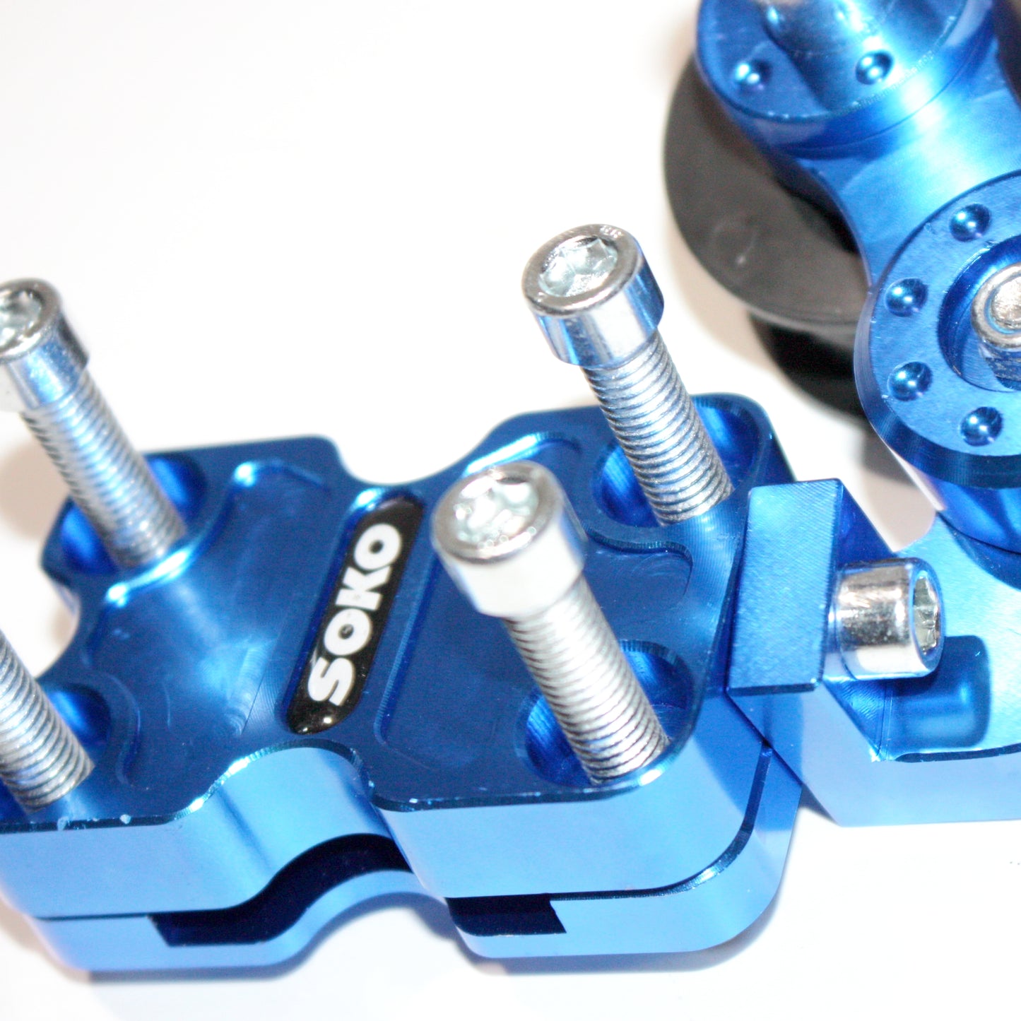 BLUE Universal Motorcycle Alloy Adjustable Chain Tensioner PIT Trail Dirt Bike