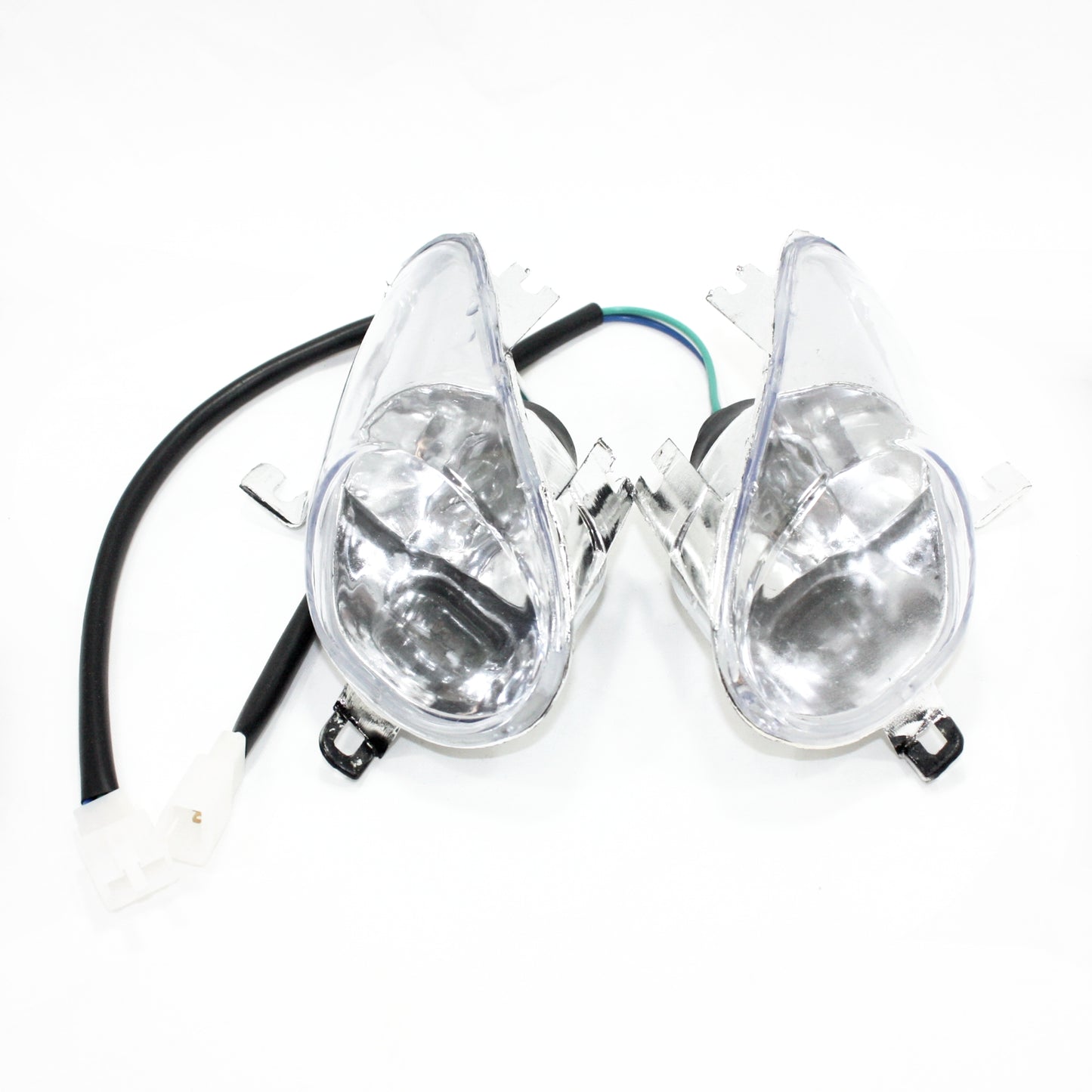 12V Pair Left Right Head Light Lamp + Tail Light 110cc 125cc Quad Dirt Bike ATV