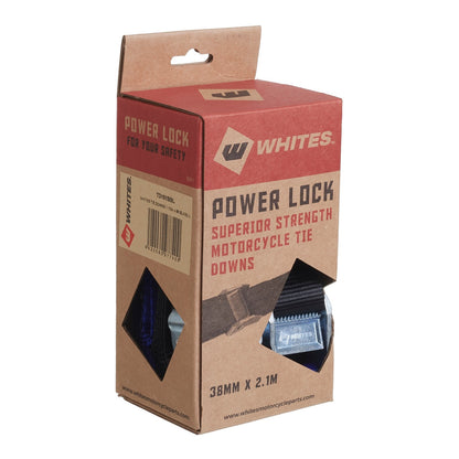 Whites Tie Downs 1 1/2in x 6ft - Black / Blue