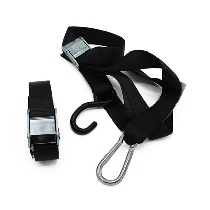 Whites Tie Downs 1 1/2in x 6ft - Black / Black