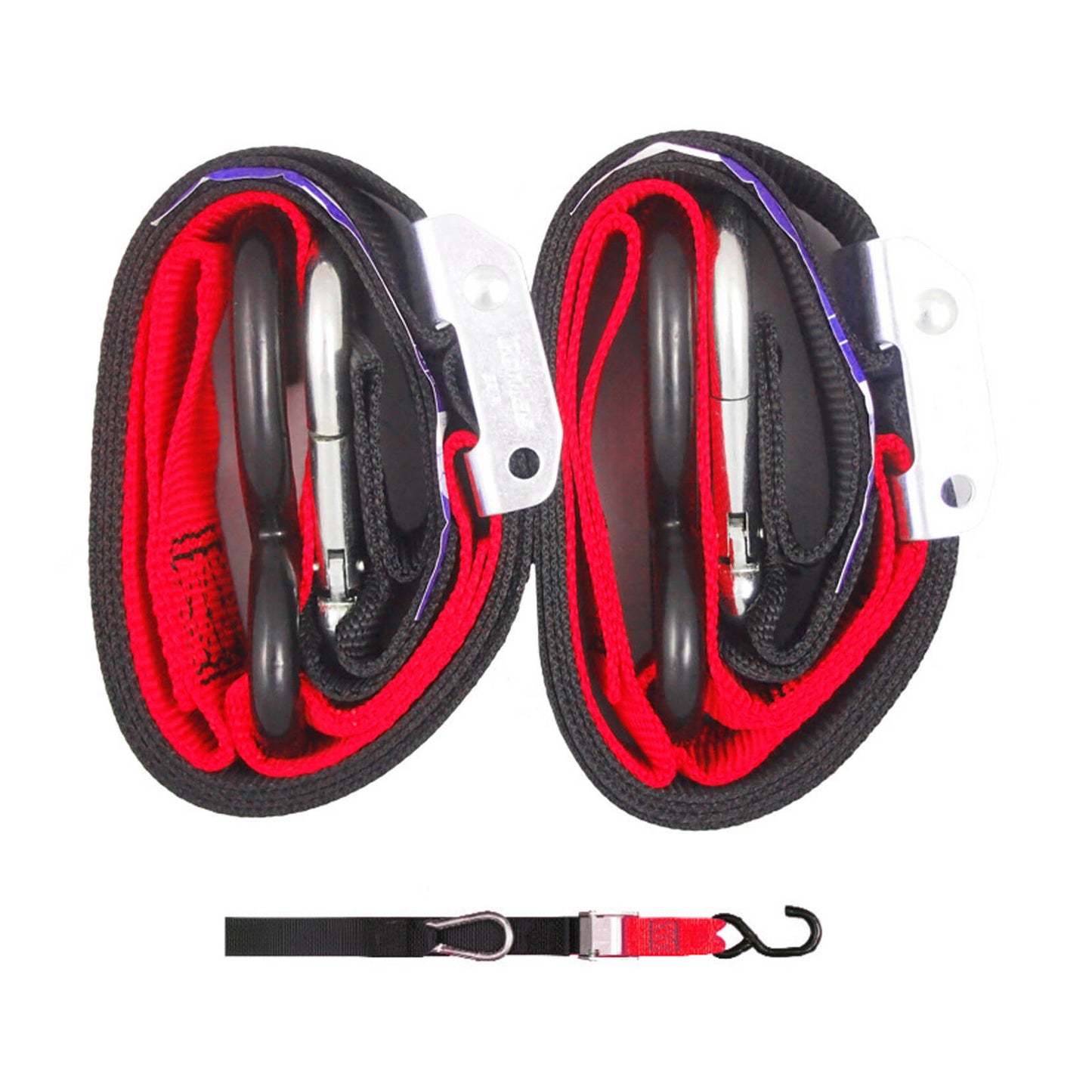 GORILLAS GRIP TIE DOWN 38MM S/HK BLK/RED LOOP