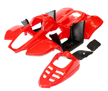 RED Plastics Fairing Fenders Guards Cover Kit 50cc 70cc 110cc Quad Dirt Bike ATV