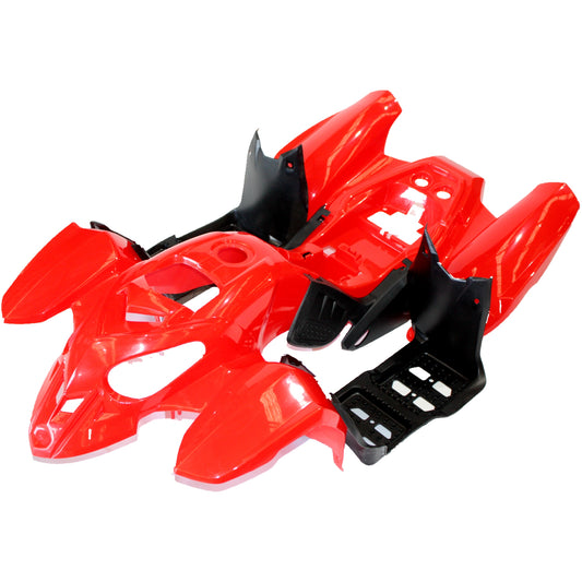 RED Plastics Fairing Fender Guards Cover Kit 110cc 125cc Quad Dirt Bike ATV