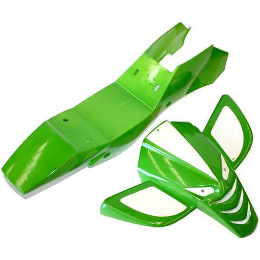 GREEN Plastics Guards Fenders Fairing Kit 47cc 49cc Mini Kids Quad Dirt Bike ATV