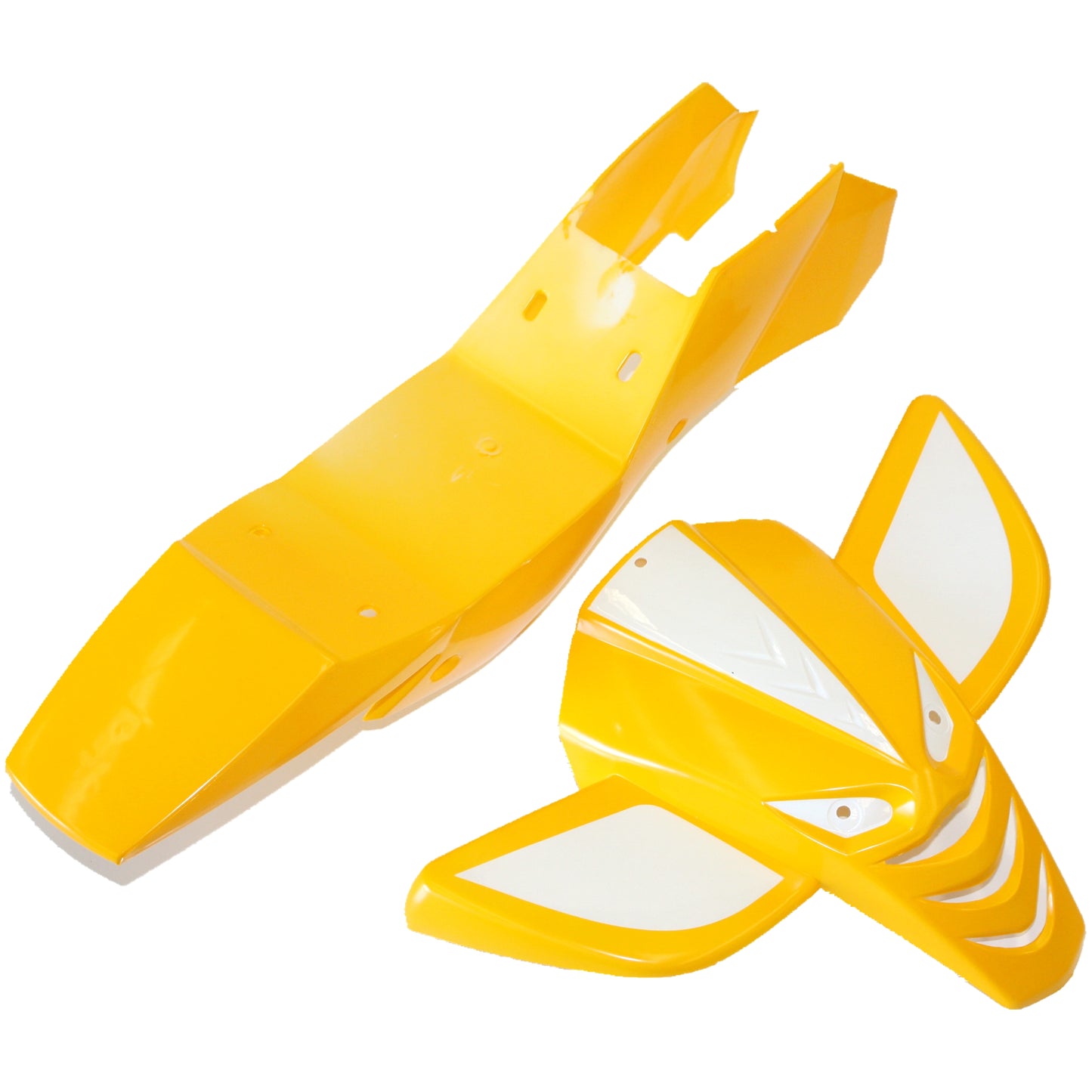 YELLOW Plastics Guards Fender Fairing Kit 47cc 49cc Mini Kids Quad Dirt Bike ATV