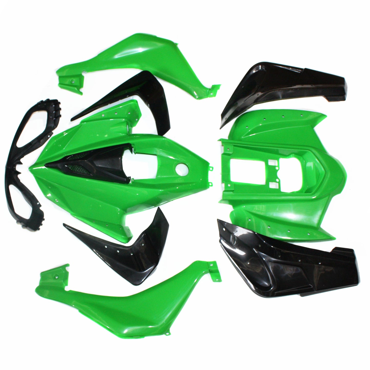 GREEN Plastics Fairing Fenders Cover Kit 110cc 125cc Sport Quad Dirt Bike ATV