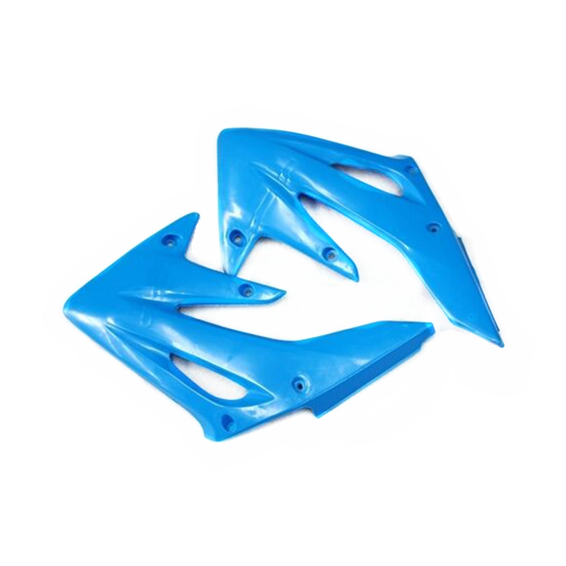 Blue Plastics Pair Front Tank Side Guard Fender CRF250 Style PIT Trail Dirt Bike