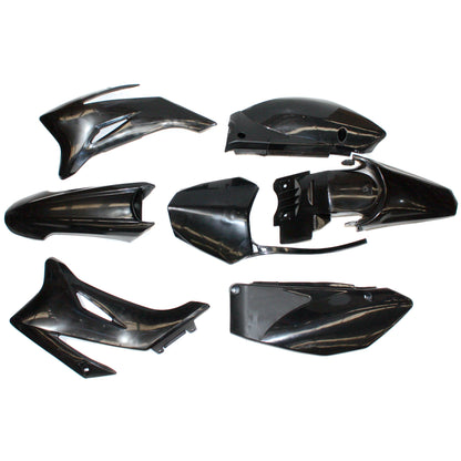 Black Plastics Guard Fairing Fender Kit OLD TTR110 140cc 150cc PIT PRO Dirt Bike