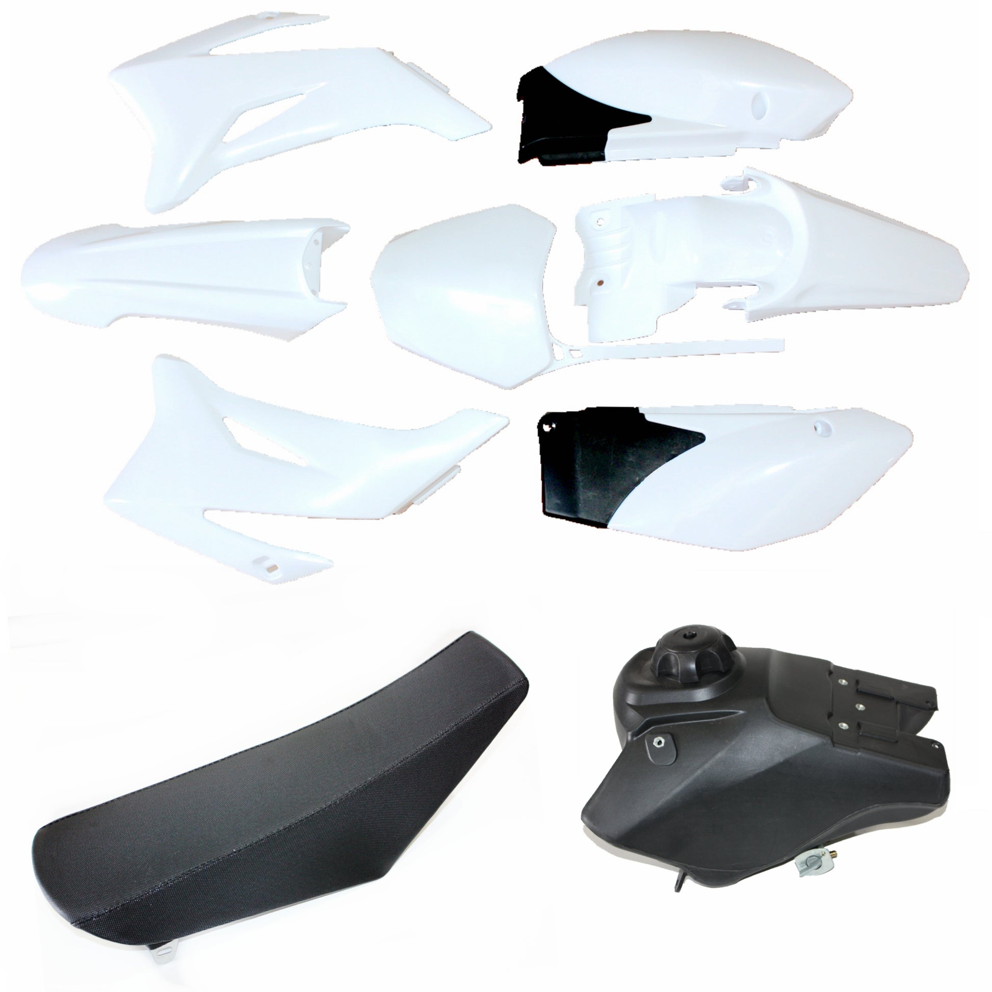 WT TTR 110 Plastics Guard Fairing Body Kit + Seat + Tank PIT Dirt Bike