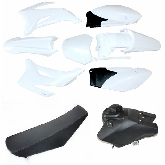 WT TTR 110 Plastics Guard Fairing Body Kit + Seat + Tank PIT Dirt Bike