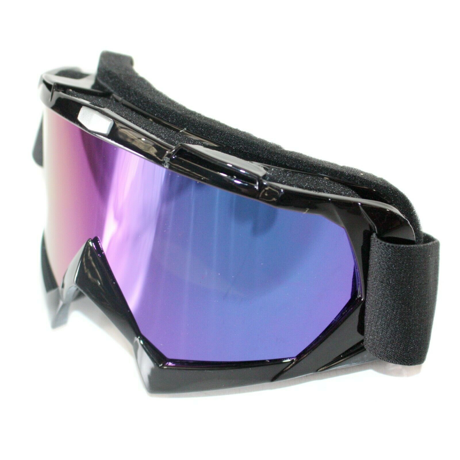 Tinted BLACK Motocross Motorbike MX goggles anti-fog UV protection dirt pit bike