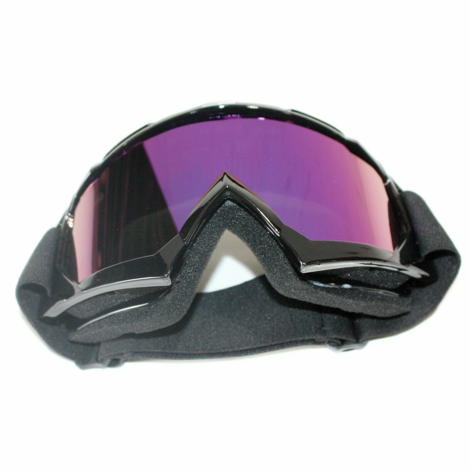 Tinted BLACK Motocross Motorbike MX goggles anti-fog UV protection dirt pit bike