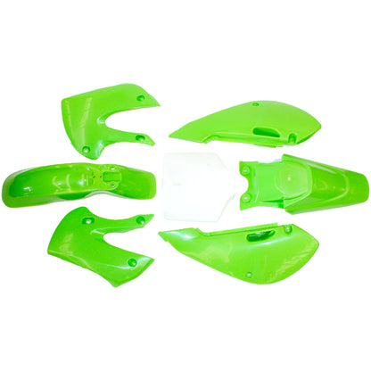 GREEN Plastics Fairing Fender Kit KLX110 STYLE 125CC PIT PRO Dirt Big Foot Bike