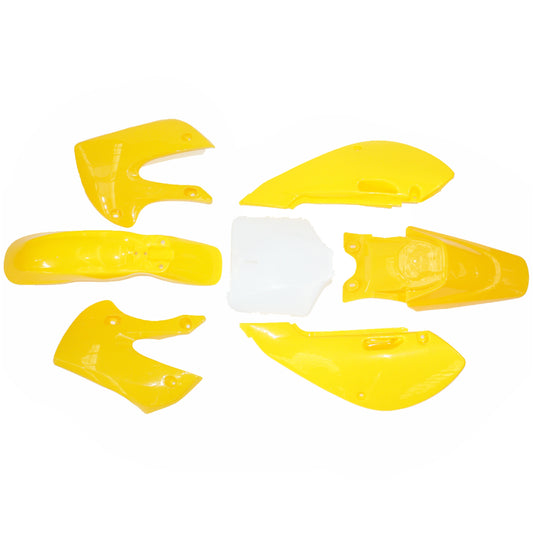 YELLOW Fairing Fender Kit Plastics Guard KLX110 STYLE PIT PRO Dirt Big Foot Bike