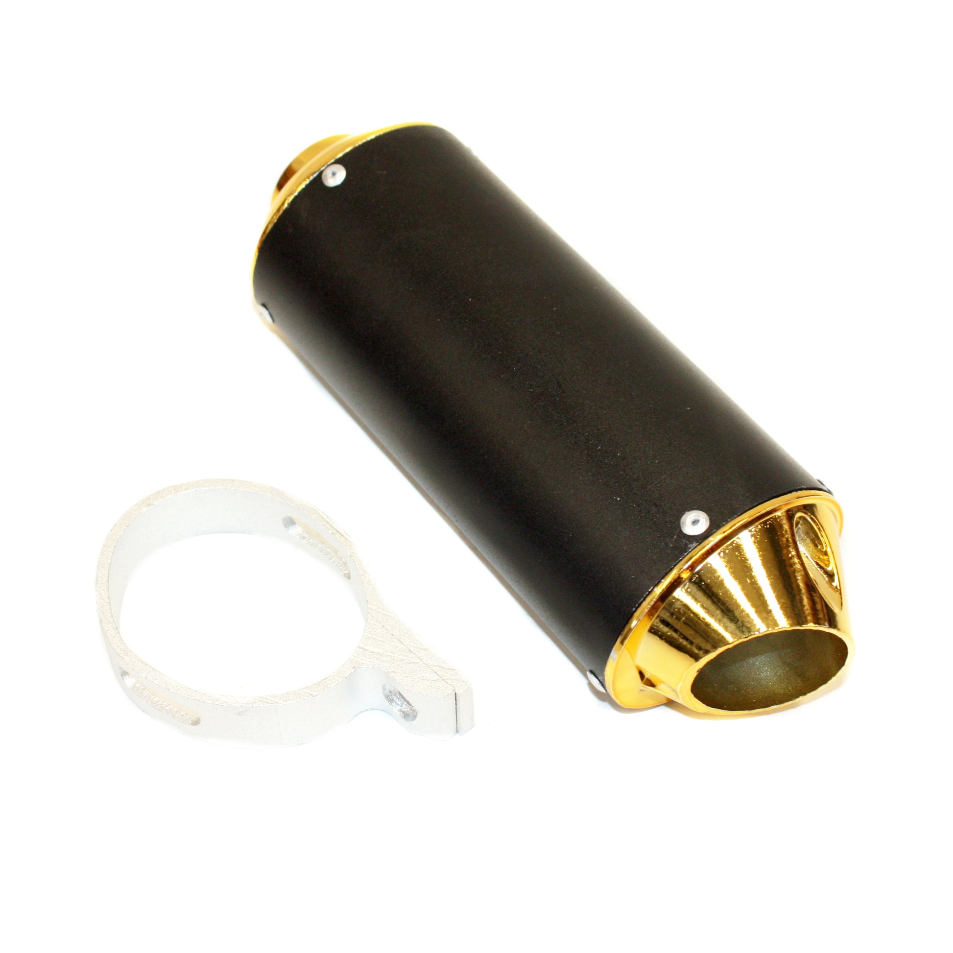 Twin Bigbore Exhaust Pipe + GOLD Muffler 125cc 150cc 160cc PIT PRO DIRT BIKE